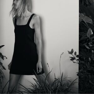 Zara Black Knit Mini Dress